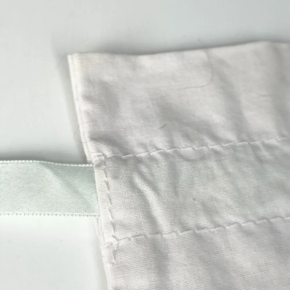 Sephora Glow Your Own Way Drawstring Cloth MakeUp Delicates Travel Bag White New